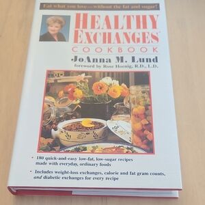 Healthy Exchanges Cookbook by JoAnna M. Lund - Vibrant Red Cover